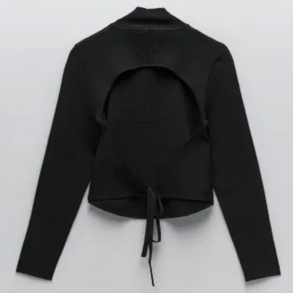 NWT Zara Mock Neck/Open Back